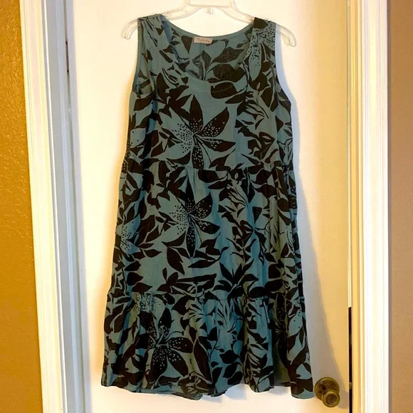 Dresses | Italian Linen Green Patterned Dress | Poshmark Dresses | Italian Linen Green Patterned Dress | Poshmark